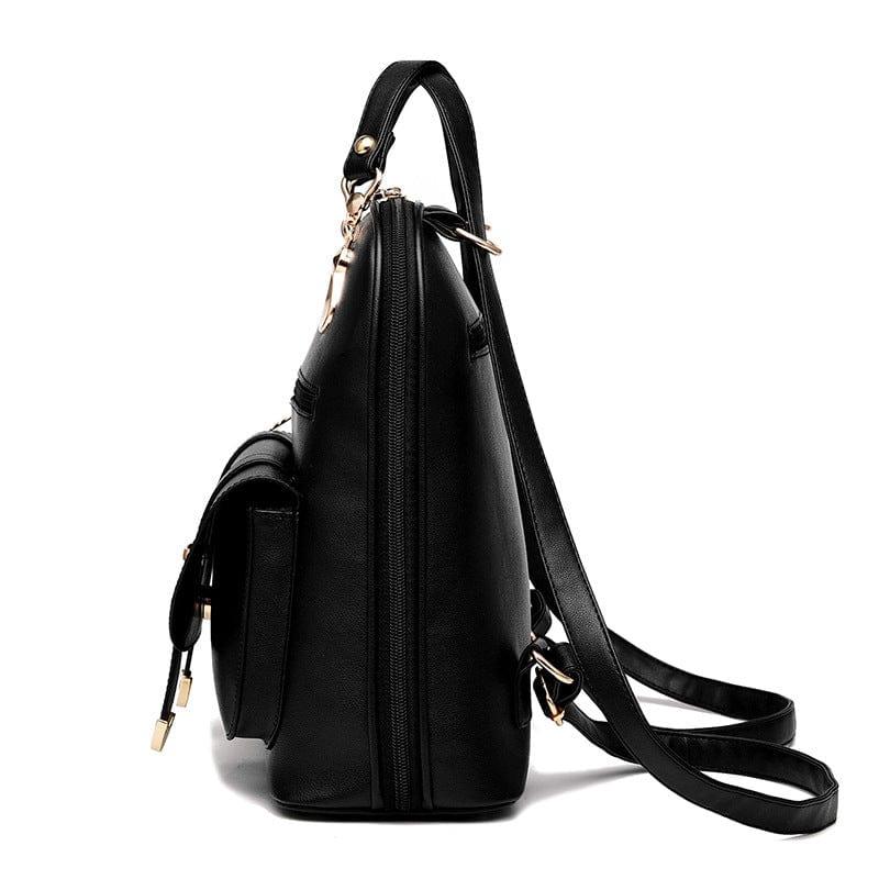 PU leather dual-use backpack