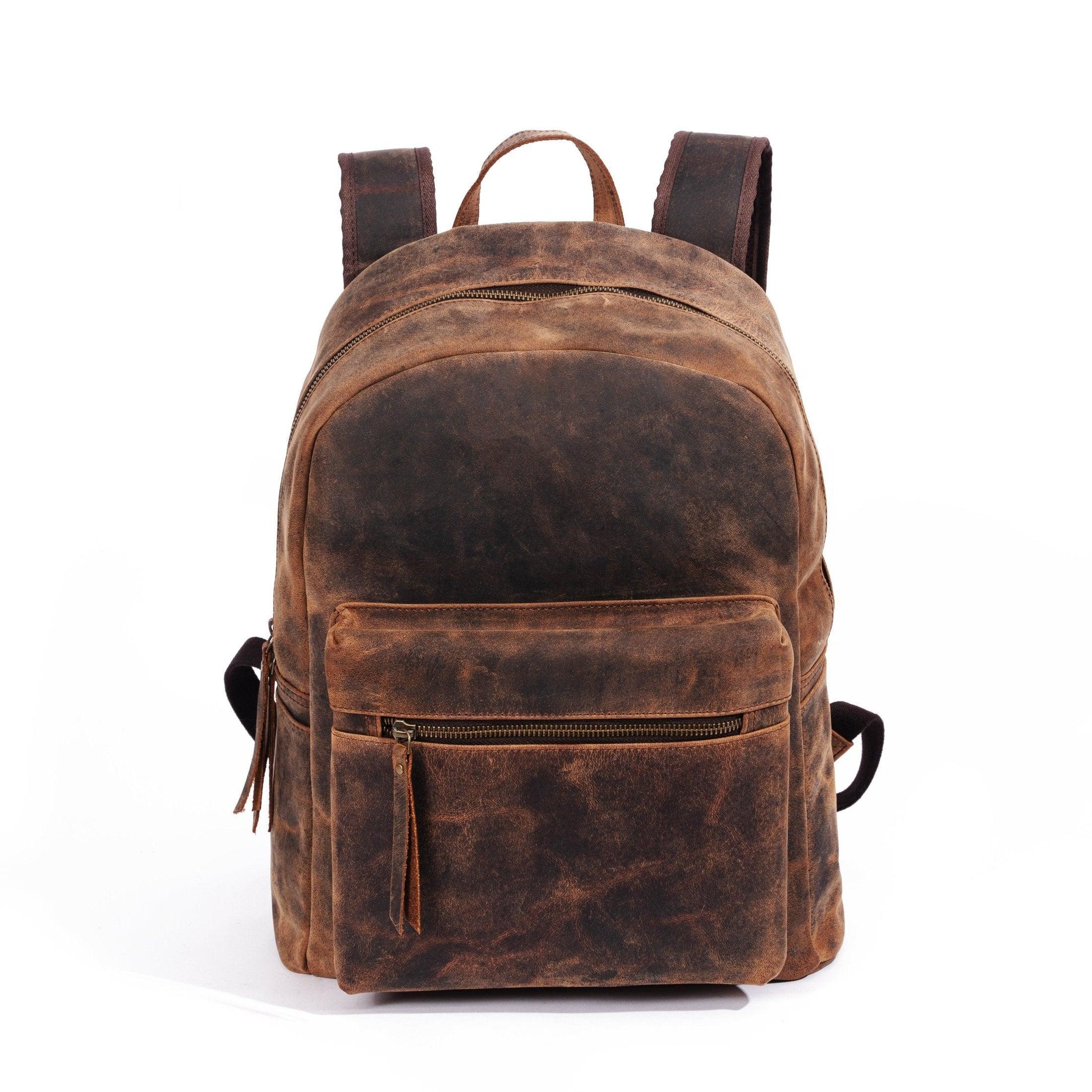 Best for Travel for Men and Women 17 Inch Leather Backpack 