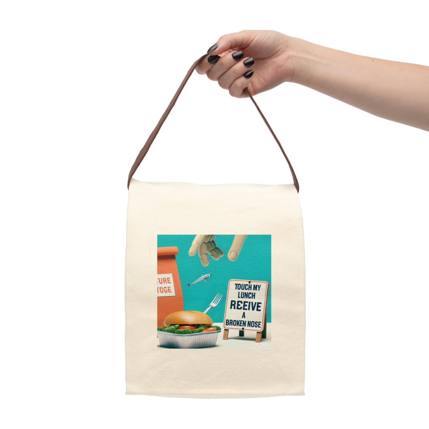 Copy of Canvas Lunch Bag With Strap Printify