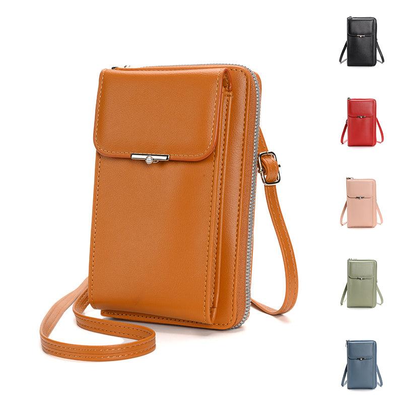 Leather Crossbody Phone Wallet