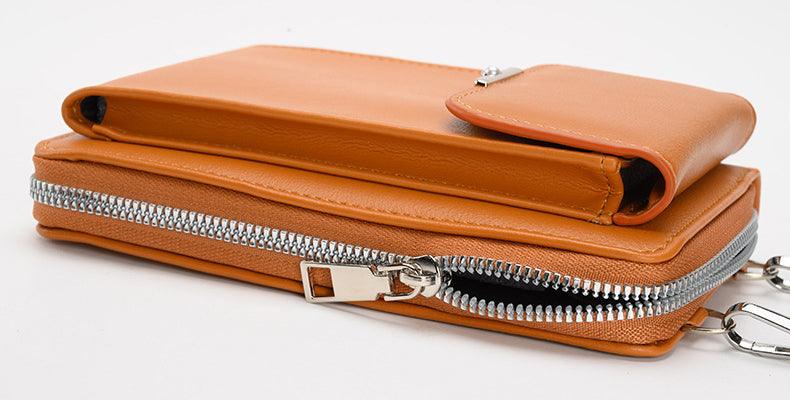 Leather Crossbody Phone Wallet