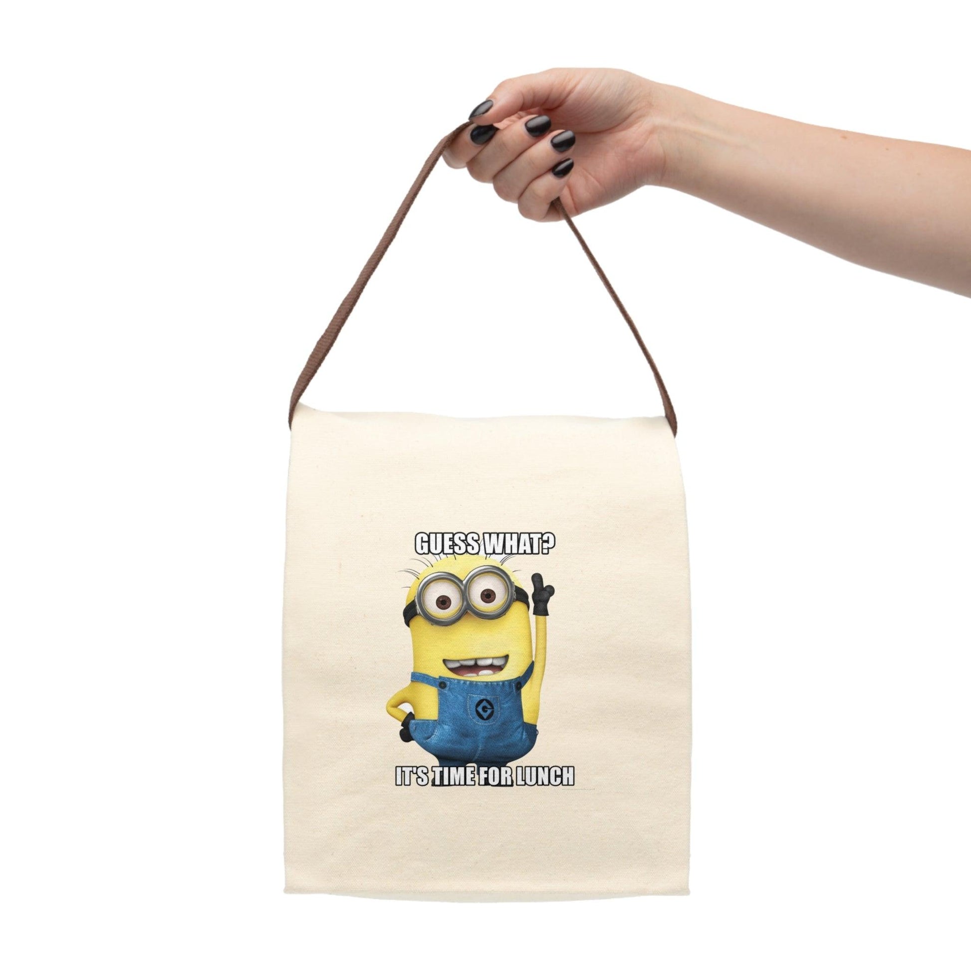 Canvas Lunch Bag With Strap Printify