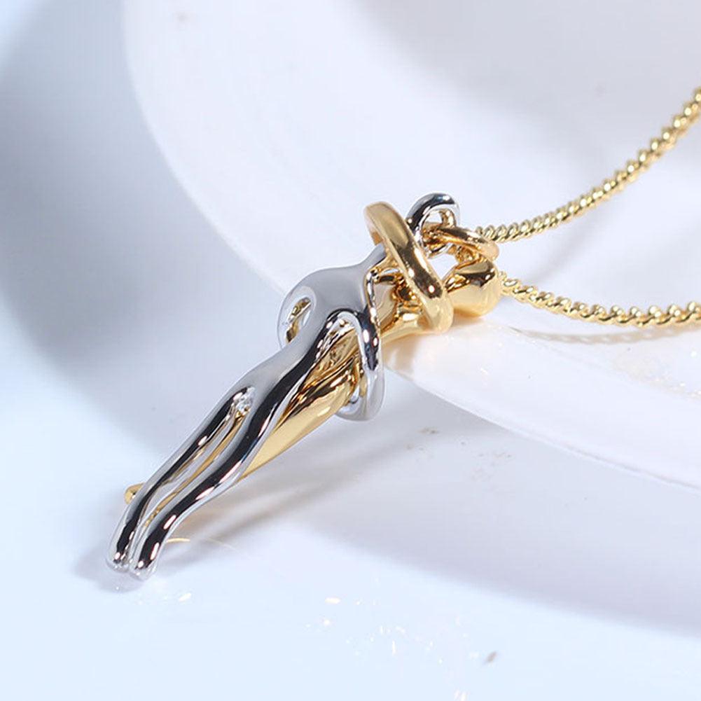 Emotional Elegance Brass Necklace