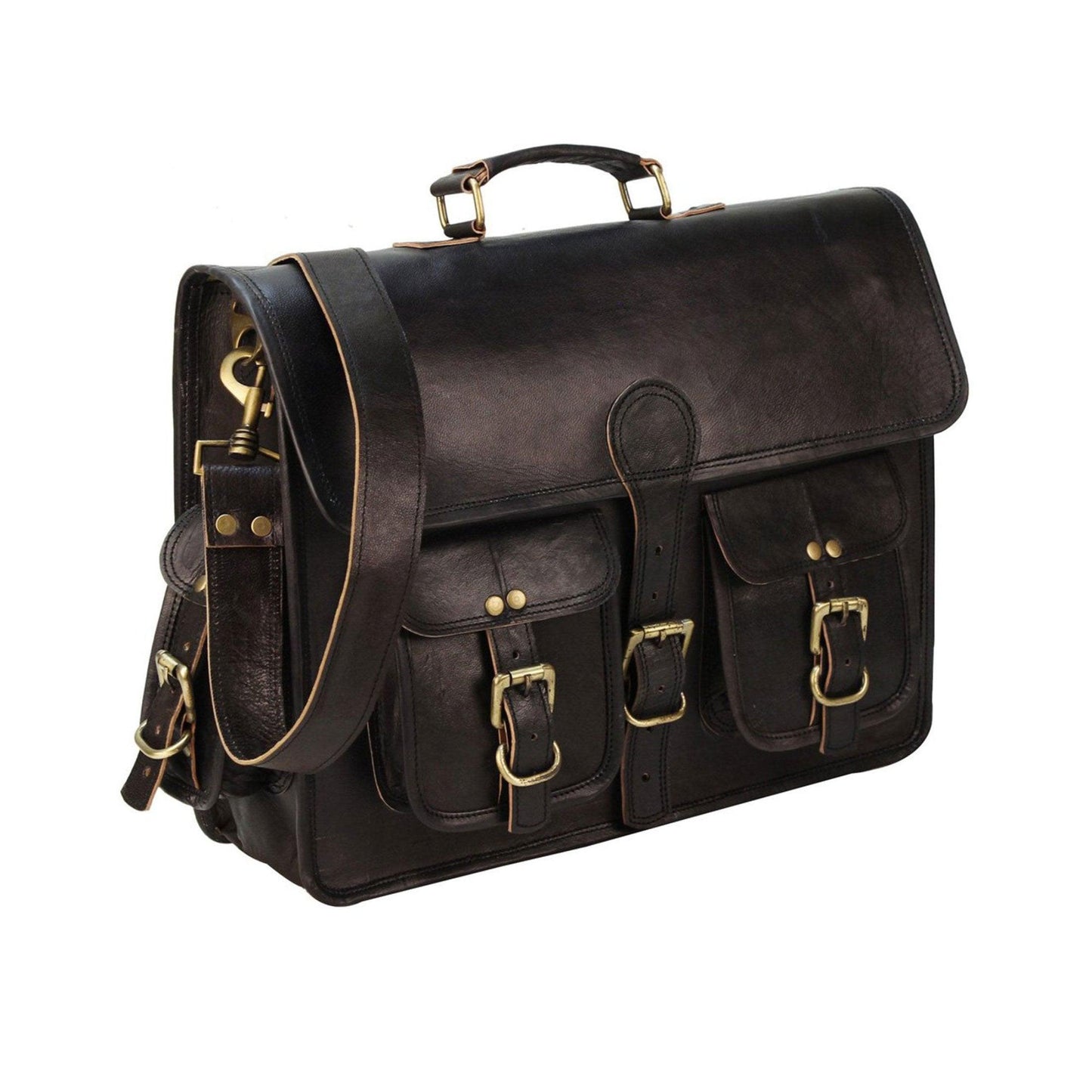 18-Inch Leather Briefcase