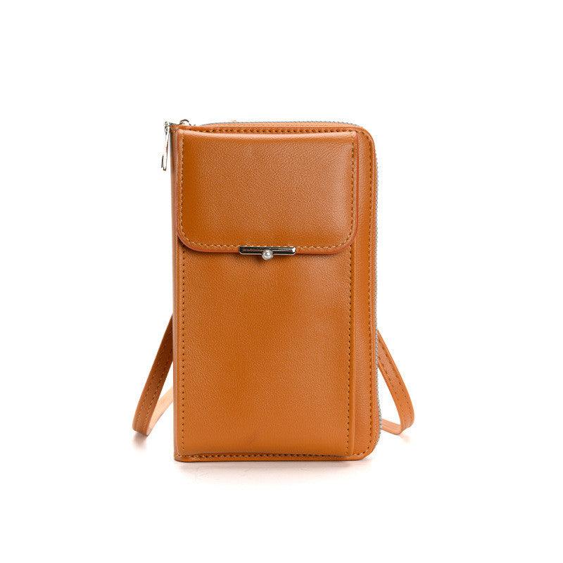 Leather Crossbody Phone Wallet