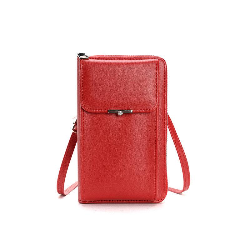 Leather Crossbody Phone Wallet