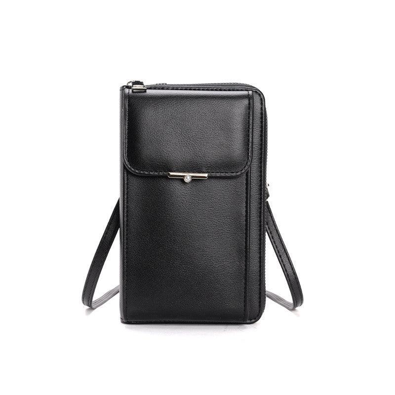 Leather Crossbody Phone Wallet