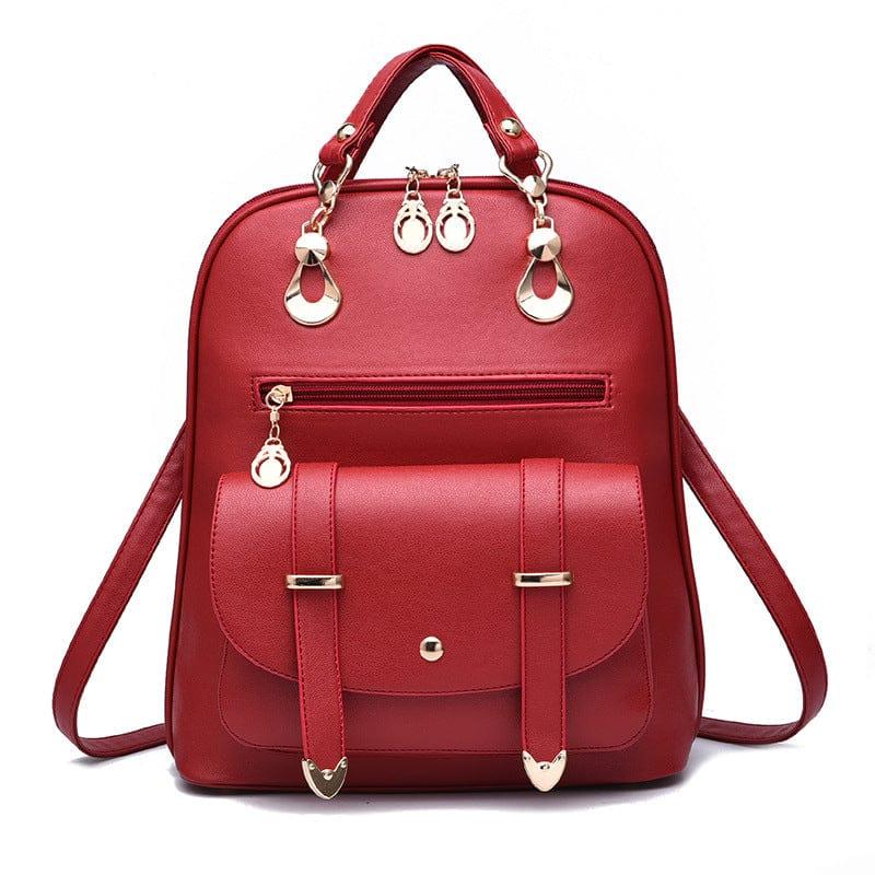 PU leather dual-use backpack