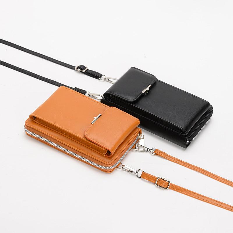 Leather Crossbody Phone Wallet