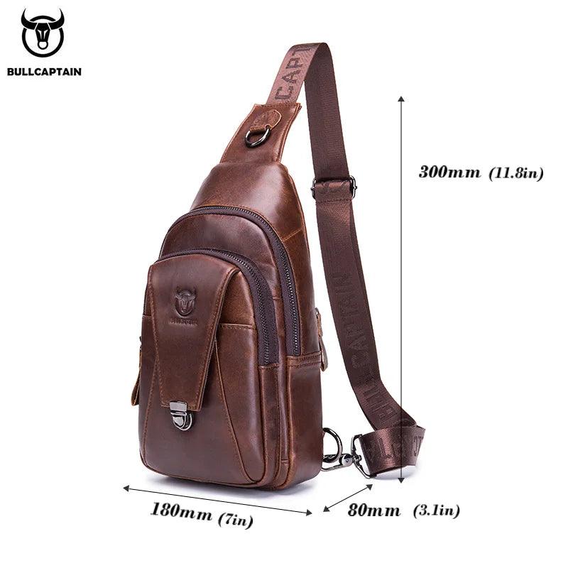 BULLCAPTAIN Genuine Leather Chest Backpack CJ's