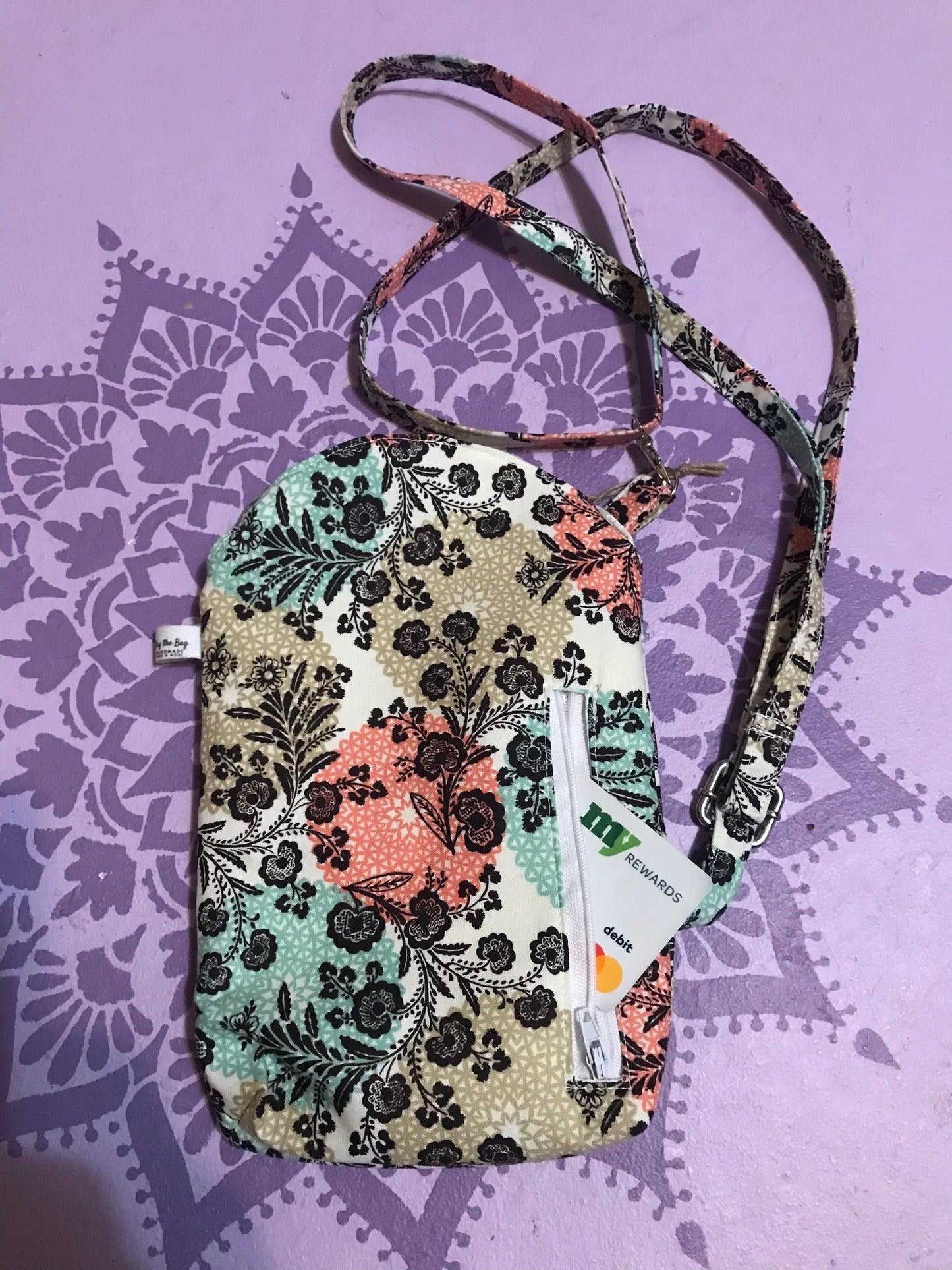 Hand-Crafted Crossbody Phone Bag with Attached Mini Wallet Set