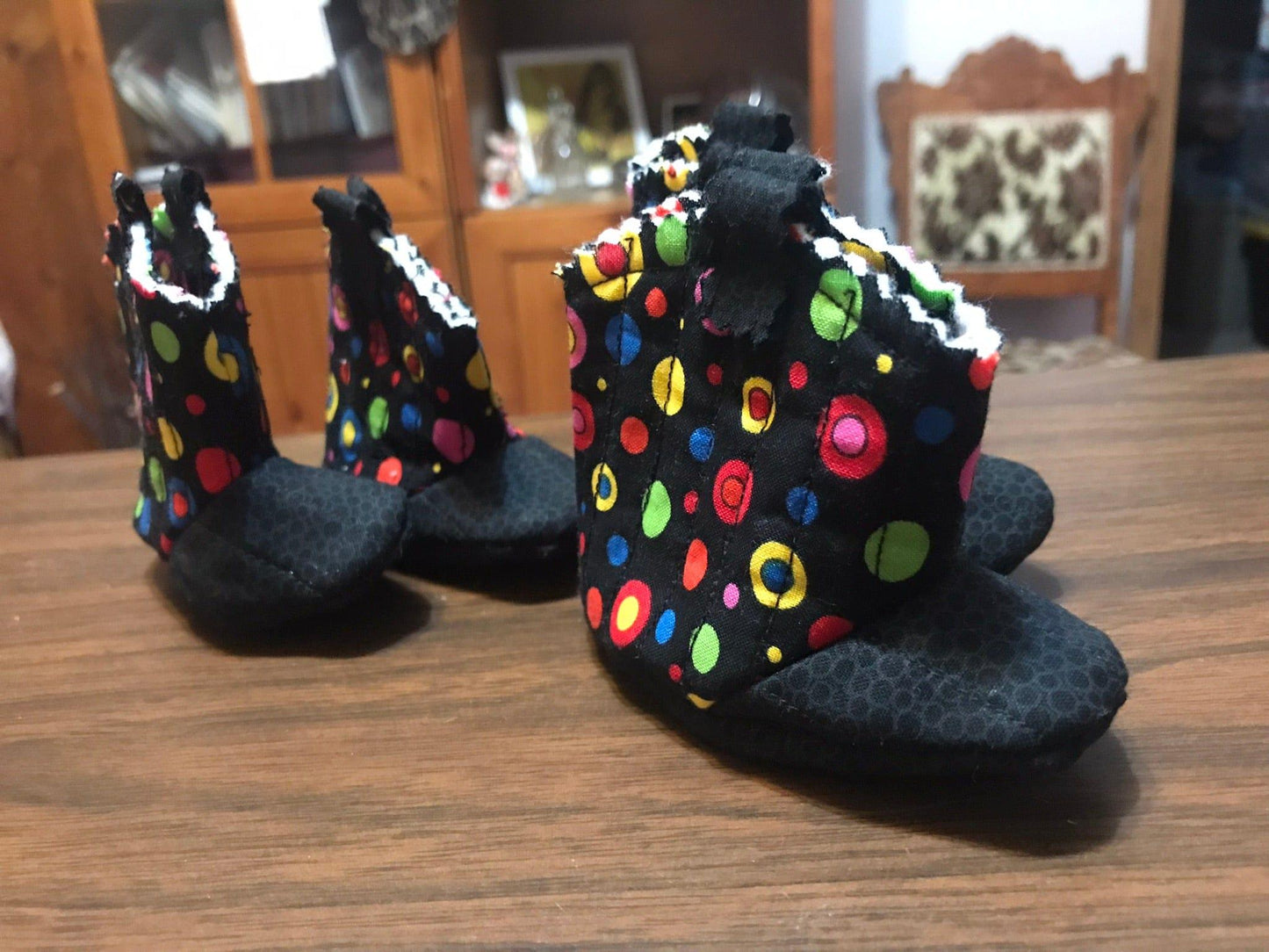 Hand-Crafted Western Charm Newborn Boots